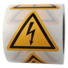 caution sign, W012, 100 mm - View Product
