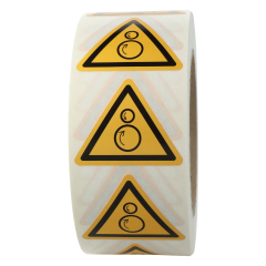 caution sign, W025, 50 mm - View Product