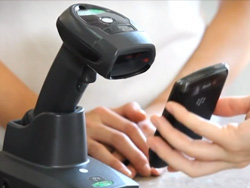 Scanner im Einsatz